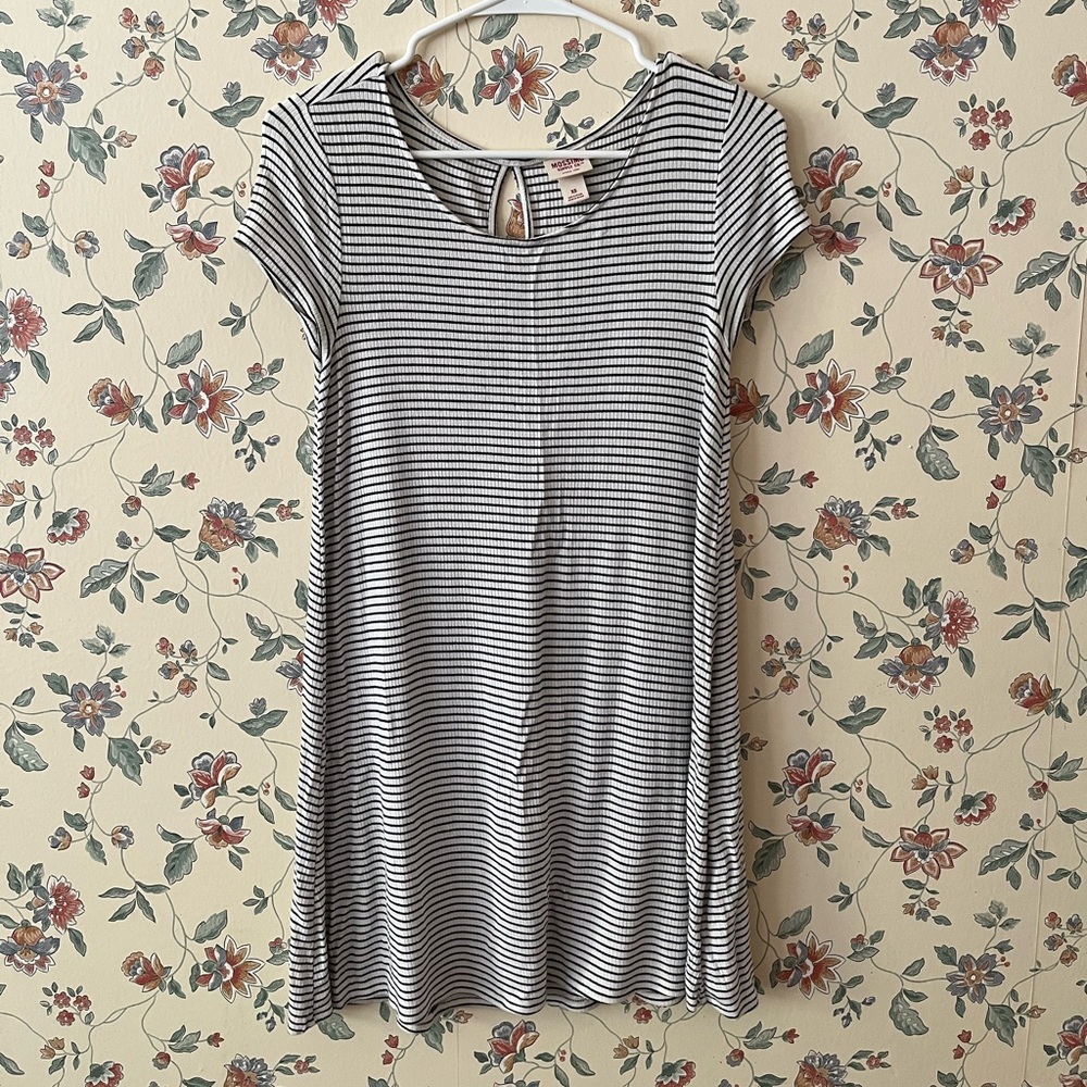 Striped Black and White Dress